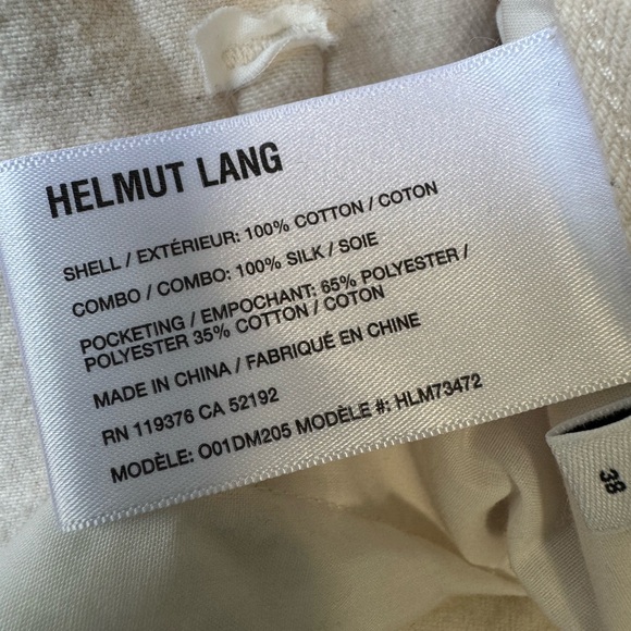 Helmut Lang Low Rise Straight Jeans Cream Muti Jeans - Picture 15 of 16